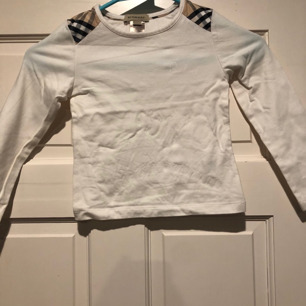 girls long sleeve Burberry top